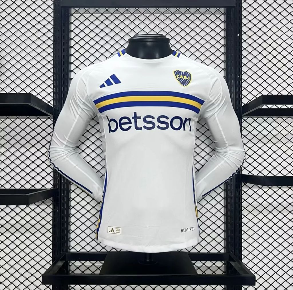 2024/2025 Player Version Boca Juniors Away Long Sleeves Football Jersey 1:1 Thai Quality