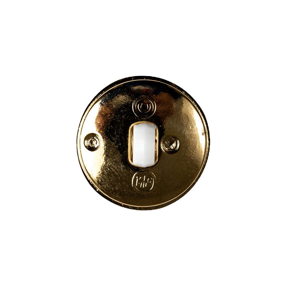 White and Gold 2-Piece Cone-Shaped Shank Back Button - 32L/20mm - Joann Fabrics