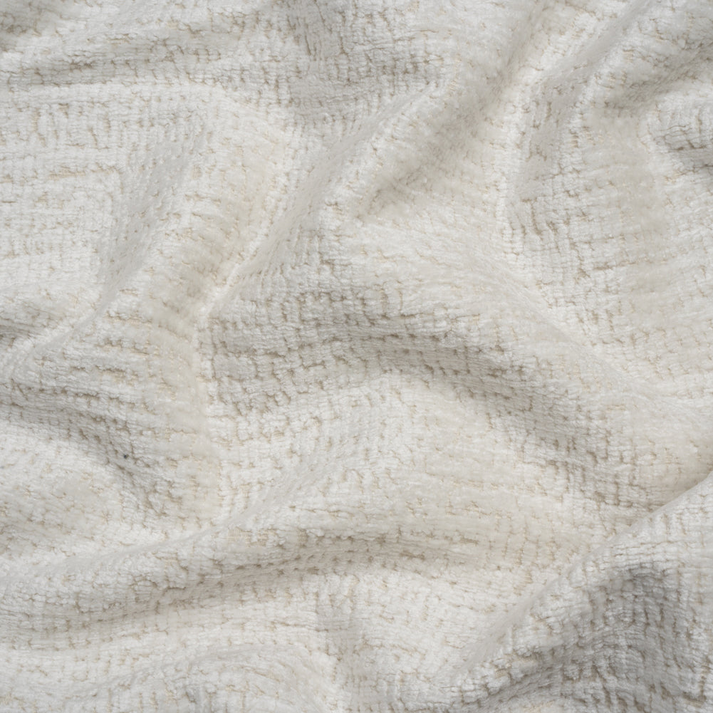 Textured Upholstery Chenille - White Hot - Odie Collection - Joann Fabrics