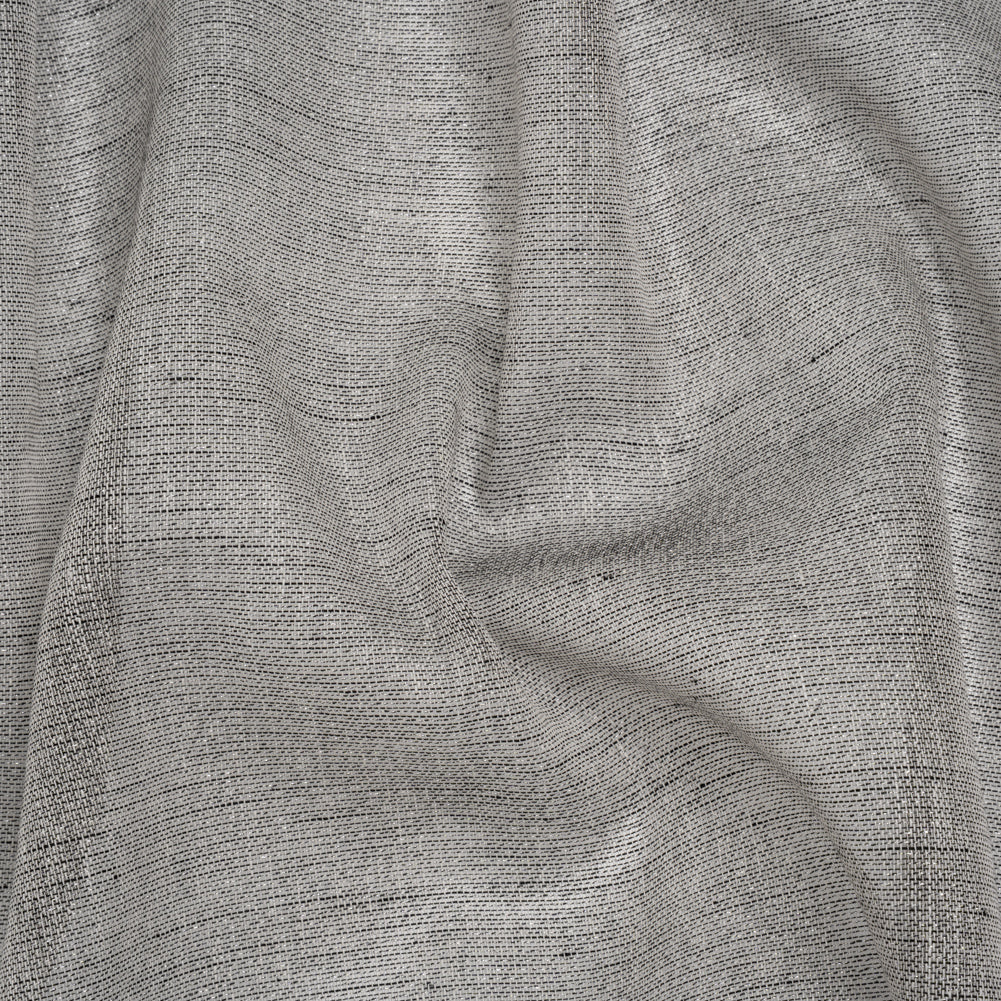 Two-Tone Metallic Linen Scrim - Black, White and Silver - Joann Fabrics