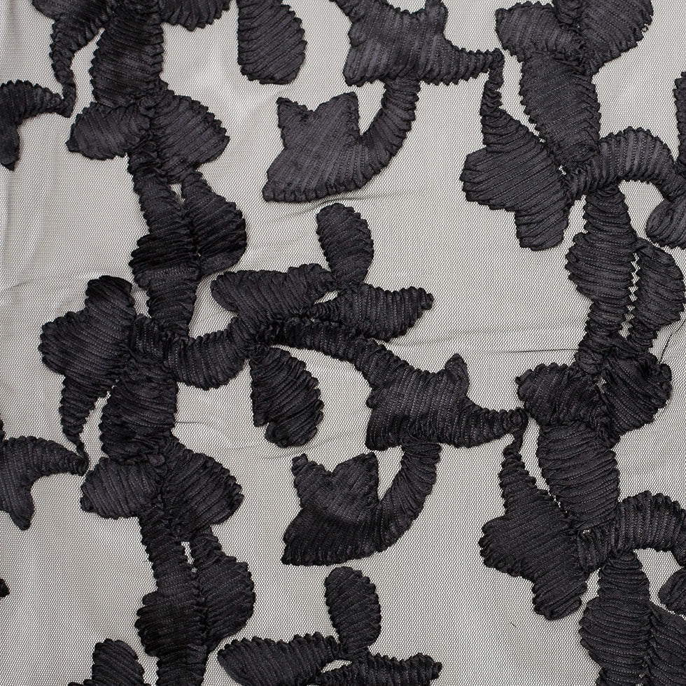 Black Ribbon Embroidered Netting - Joann Fabrics