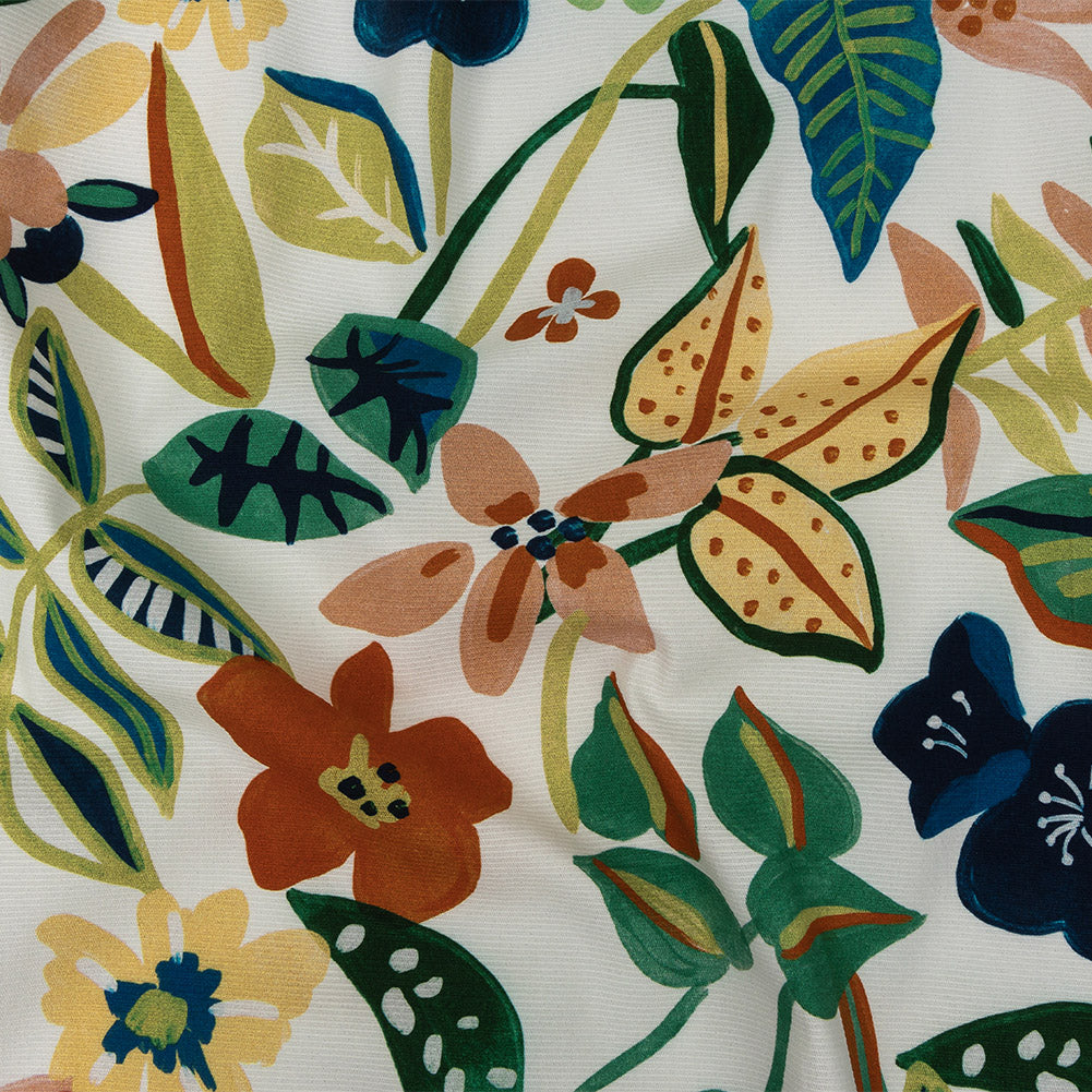 Mood Exclusive Green What's Up Buttercup Stretch Cotton Ottoman - Joann Fabrics