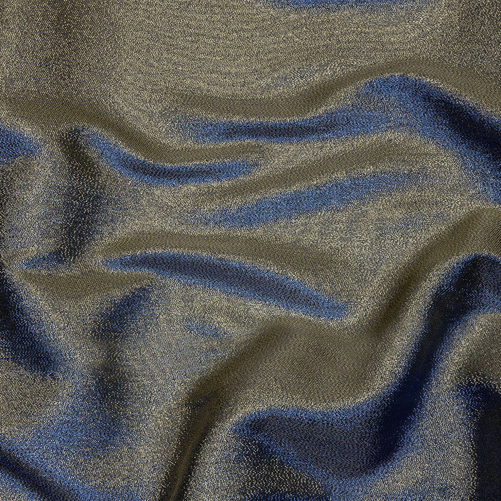 Metallic Polyester Lame - Royal Blue and Black - Glimmer Collection - Joann Fabrics