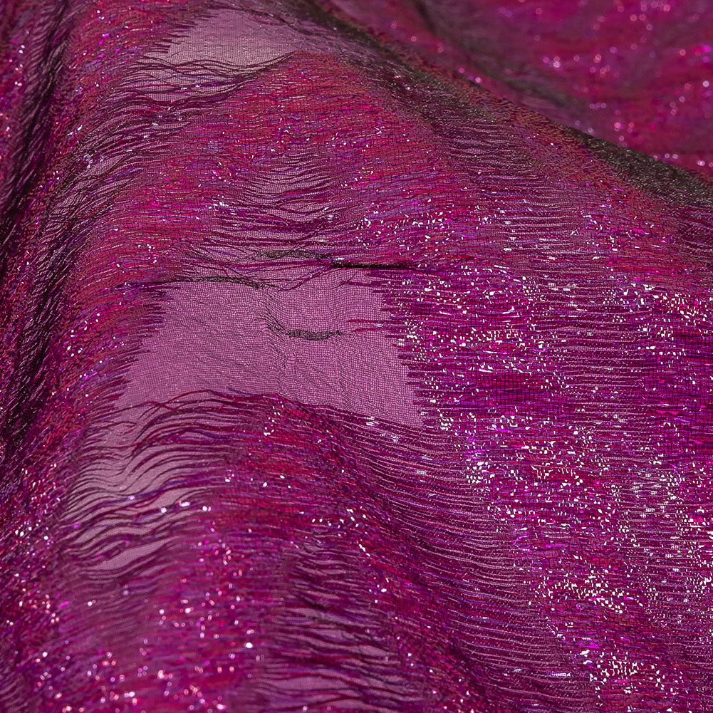 Metallic Purple Abstract Sheer Luxury Burnout Brocade - Joann Fabrics
