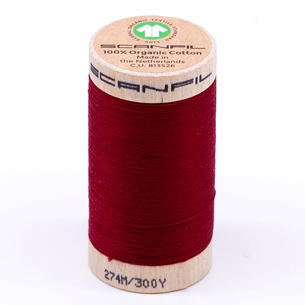 SCANFIL® 30wt Organic Pima Cotton Thread 300 yds - 4806 Crimson - Joann Fabrics