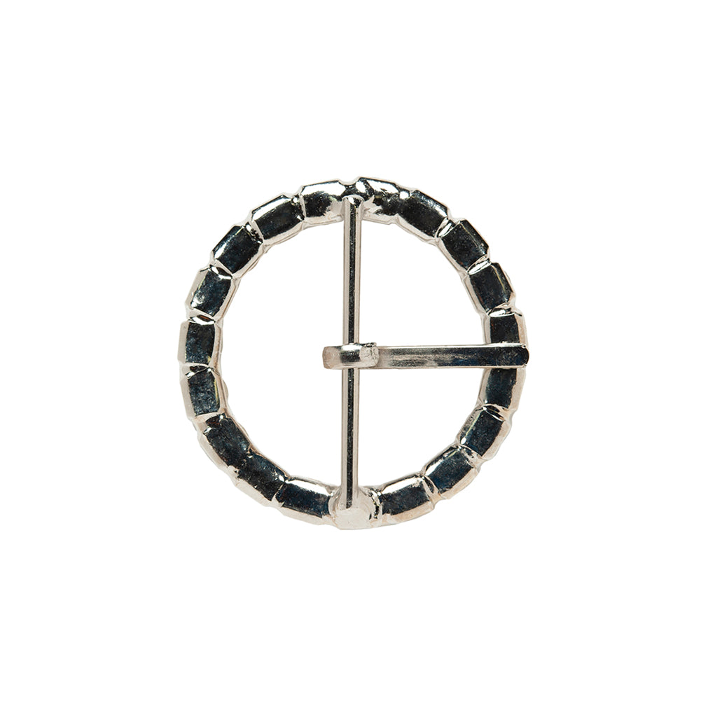 Swarovski Crystal and Silver Circular Rhinestone Buckle - 2