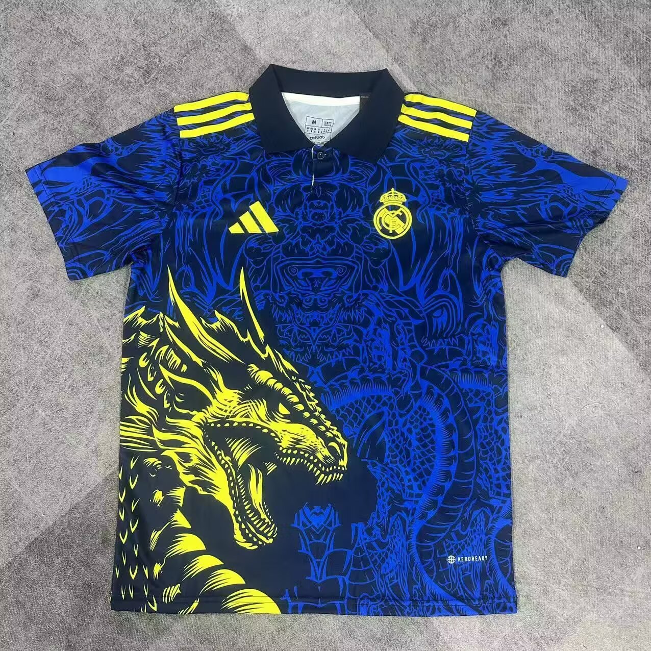 2025/2026 Real Madrid Blue Dragon pattern Special Edition Football Jersey 1:1 Thai quality