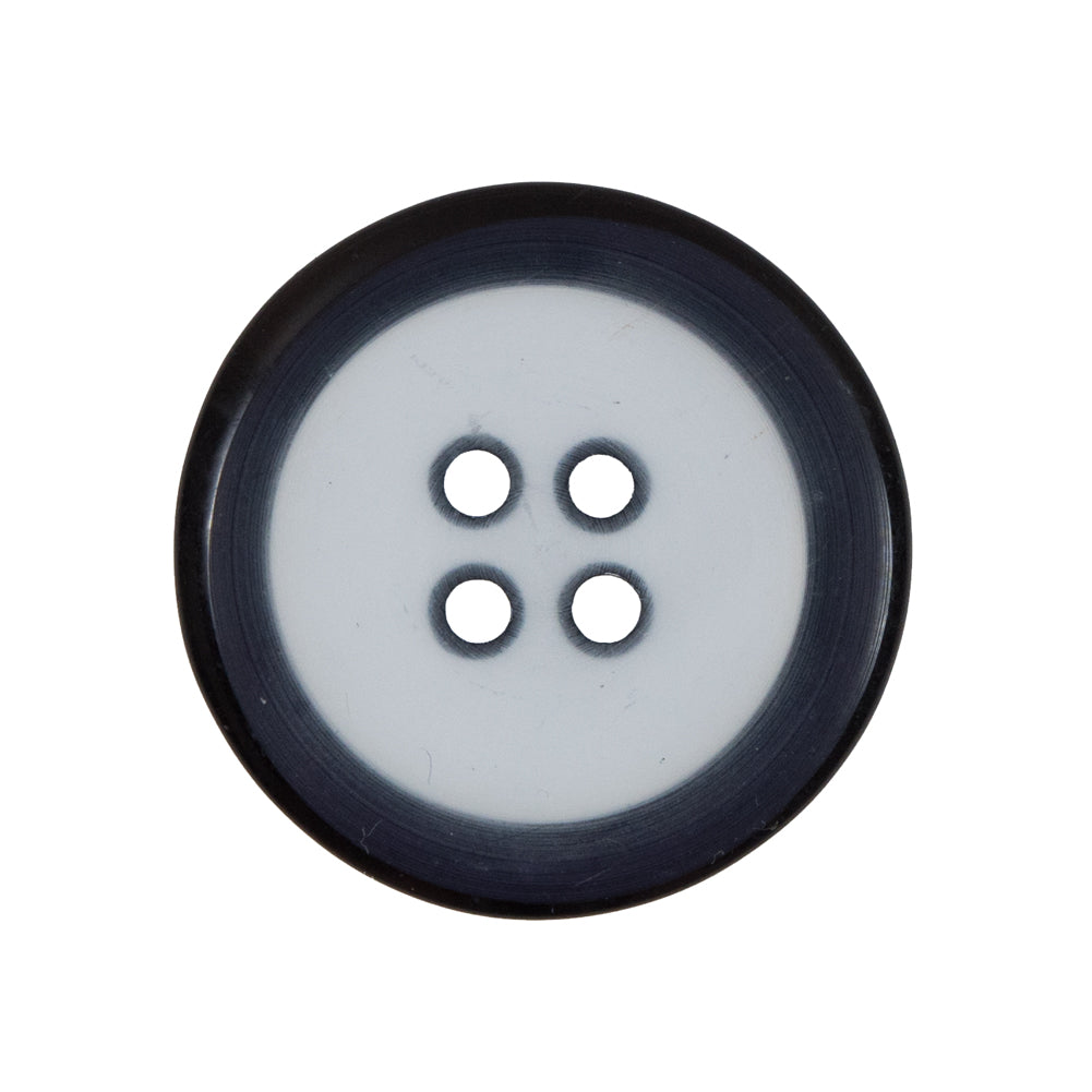 Clear and Black 4-Hole Plastic Button - 44L/28mm - Joann Fabrics