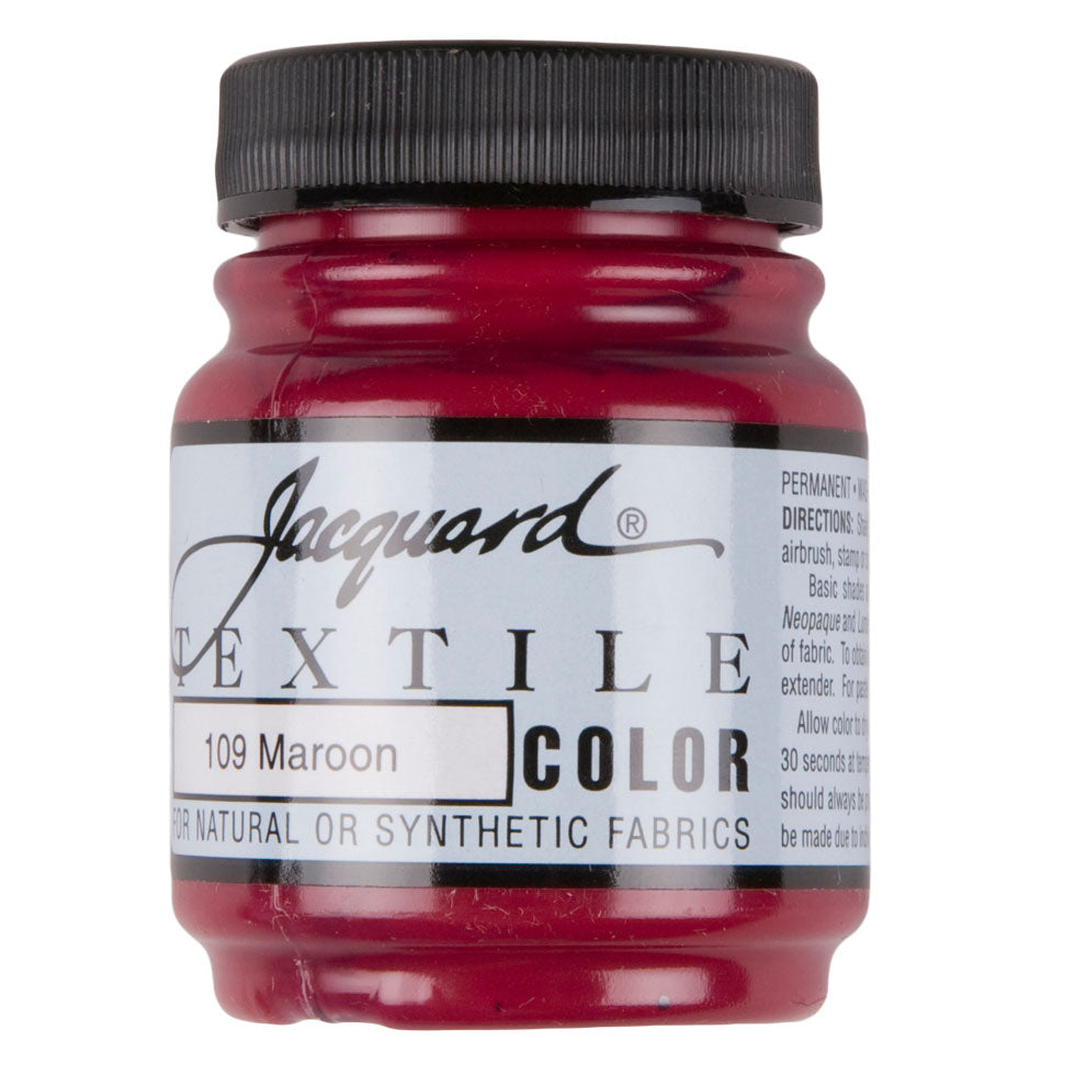 Jacquard Textile Color Fabric Paint - 109 Maroon - Joann Fabrics