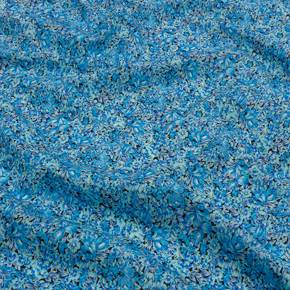 Cotton Voile - Blue Floral - Titania's Dream Print - Mood Exclusive Secret Garden Collection - Joann Fabrics