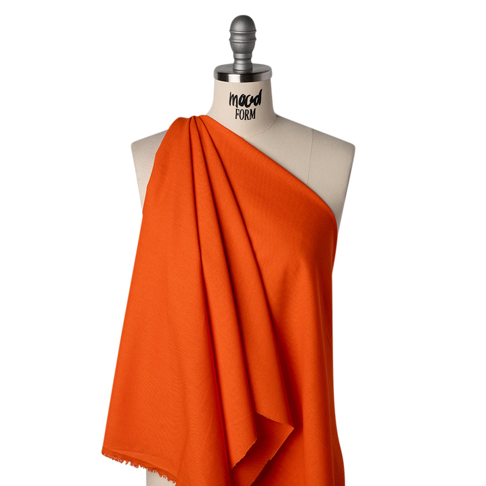 Medium Weight Polyester and Linen Woven - Blaze Orange - Designer Deadstock - Joann Fabrics