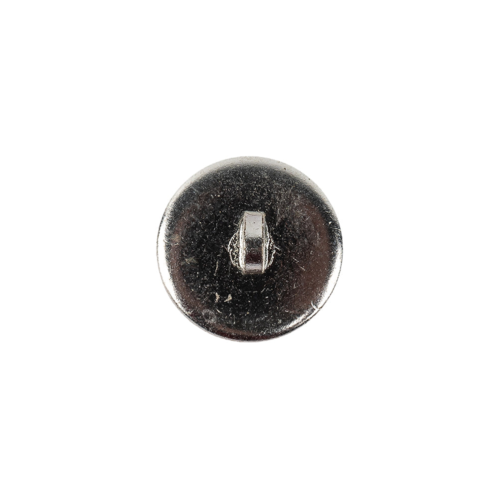 Vintage Transparent and Silver Metal Shank Back Button with Rhinestone Core - 22L/14mm - Joann Fabrics