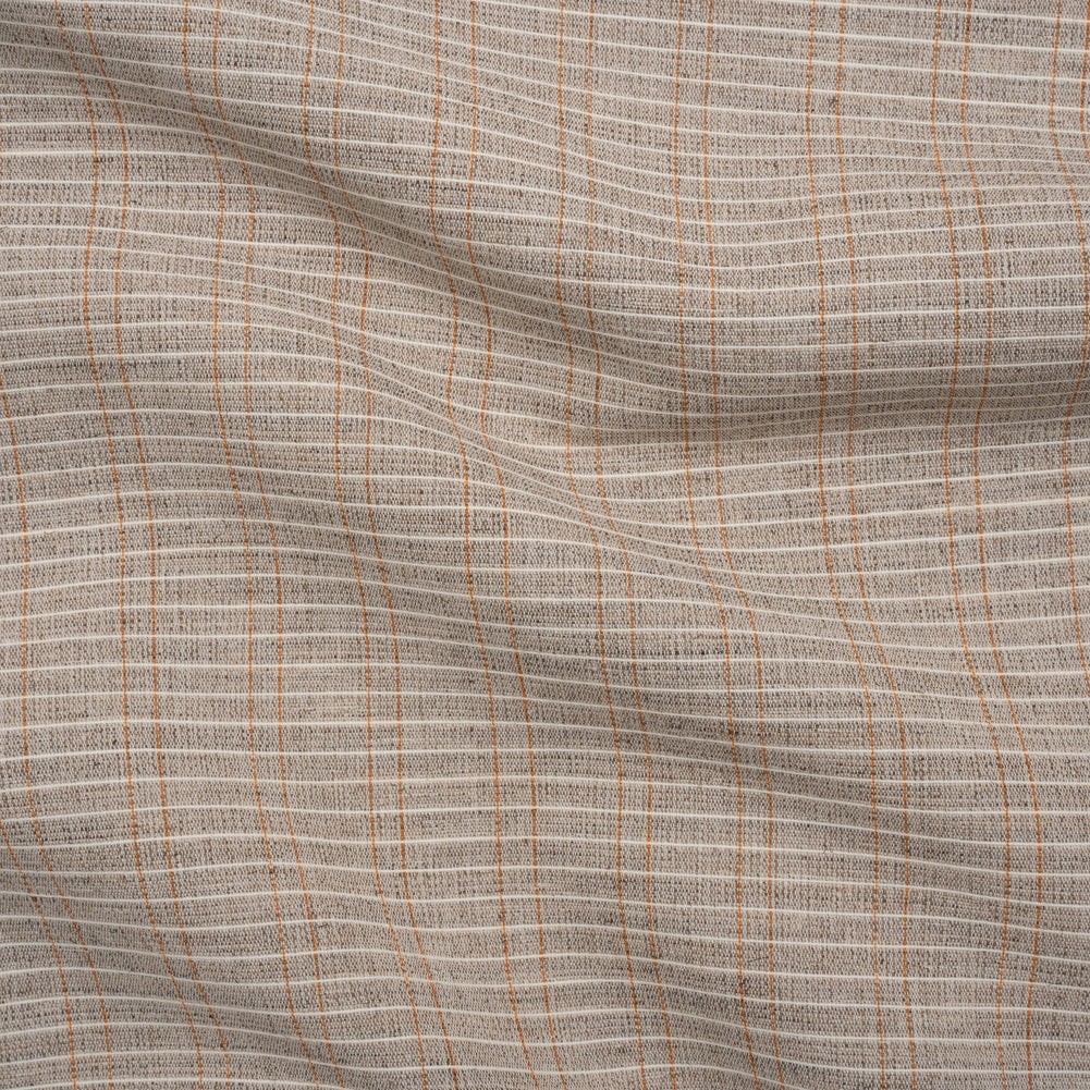 Heavyweight Horsehair Hymo Interlining - Gray, White and Orange Stripes - Joann Fabrics