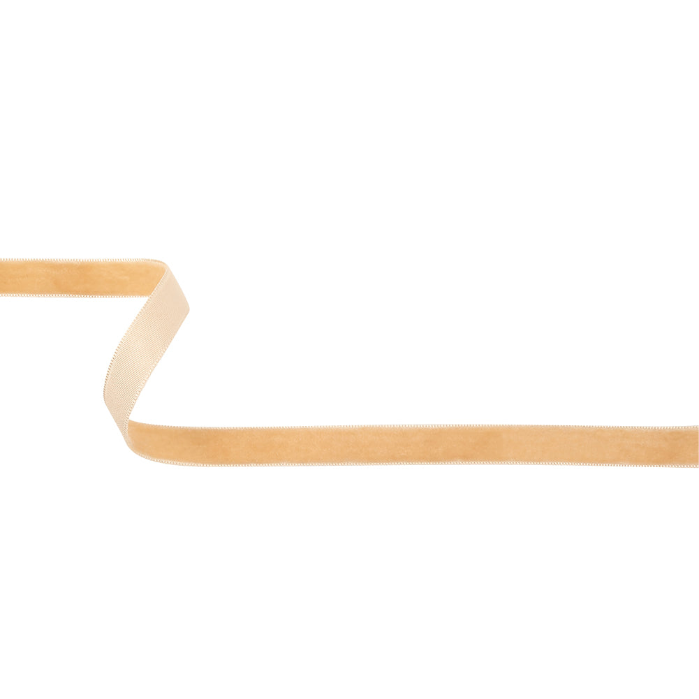 Desert Dust Single Face Velvet Ribbon - 0.5