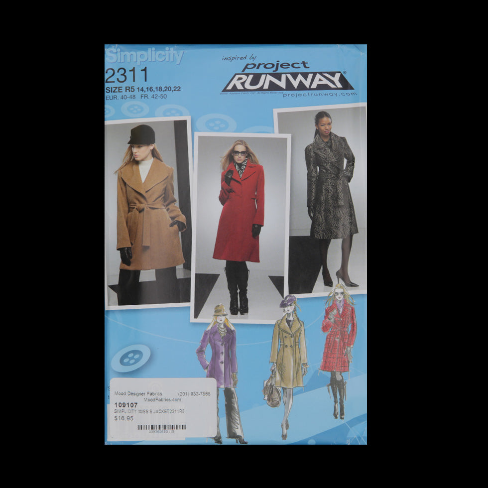 Simplicity Misses' Jacket Pattern 2311 Size R5 - Joann Fabrics