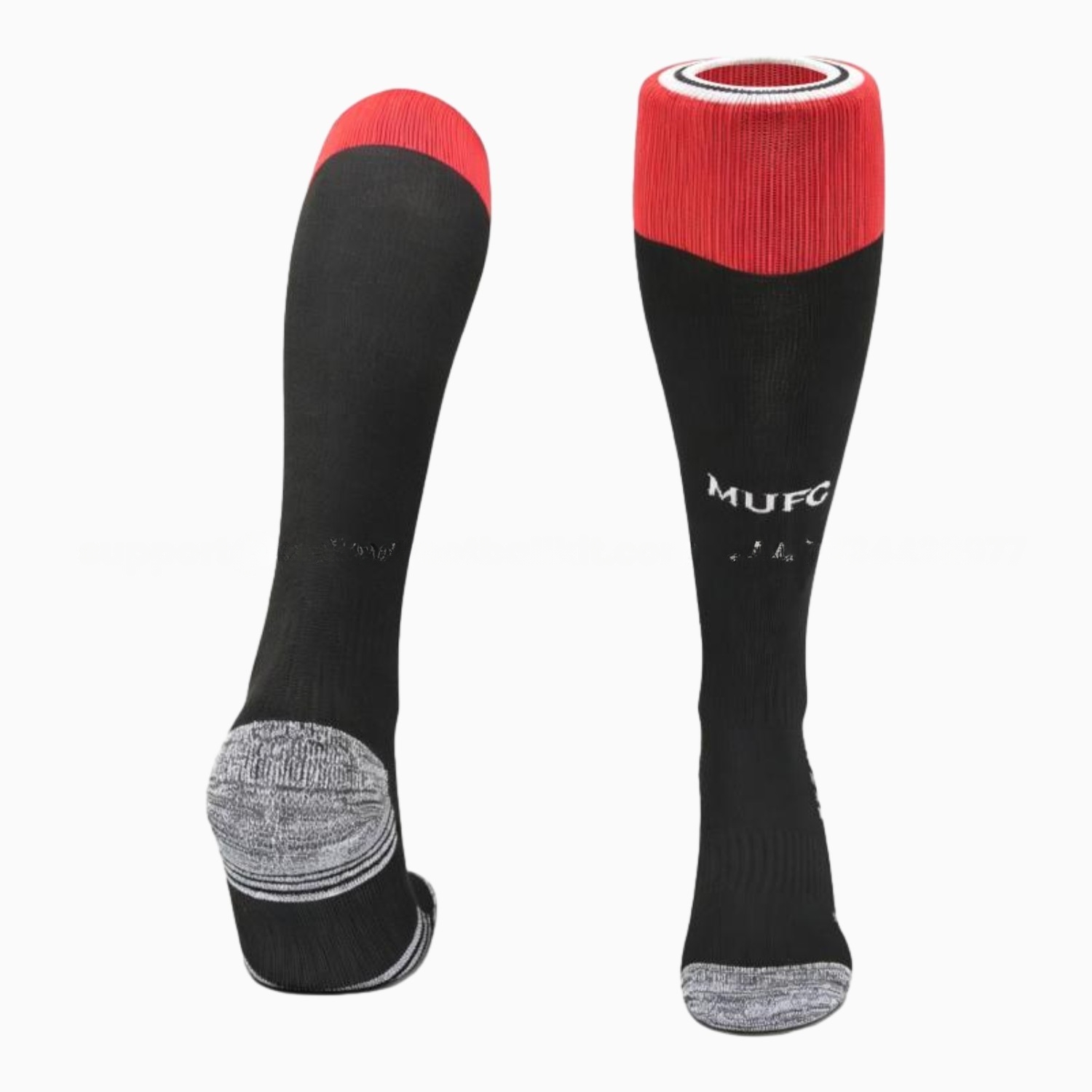 Manchester United 26-27 Home Socks - Black - UnitedFutballJersey
