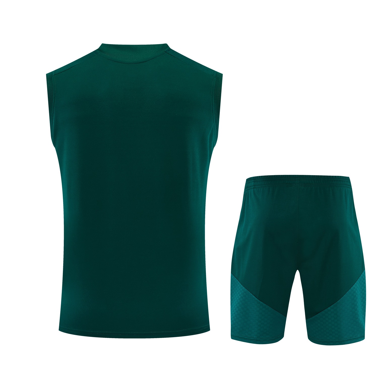 Real Madrid 26-27 Vest Training Set - Dark Green Vest and Shorts - UnitedFutballJersey
