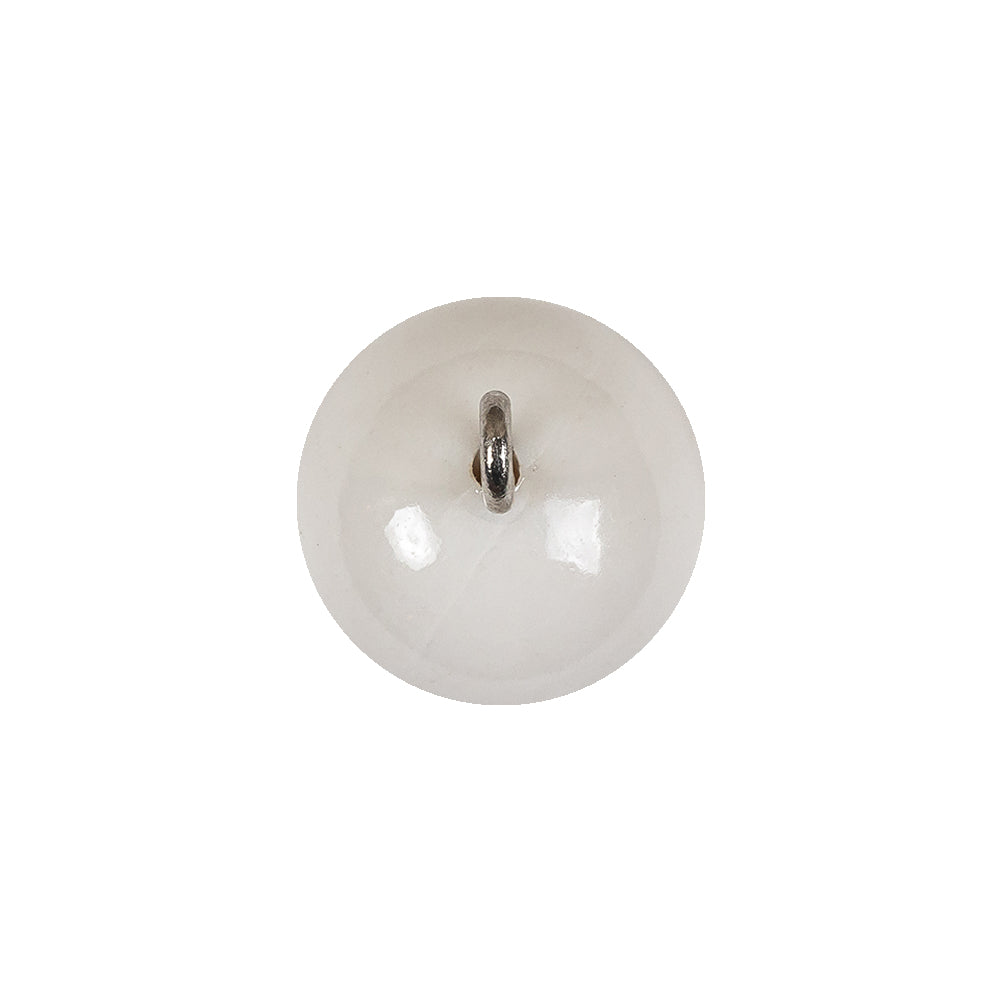 Vintage White Glass Shank Back Ball Button - 25L/16mm - Joann Fabrics