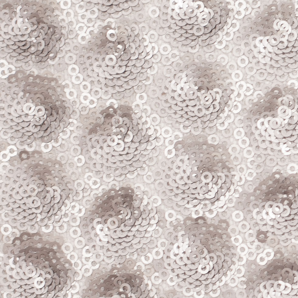 Polyester Mesh with Clustered Baby Sequins - Silver - Joann Fabrics