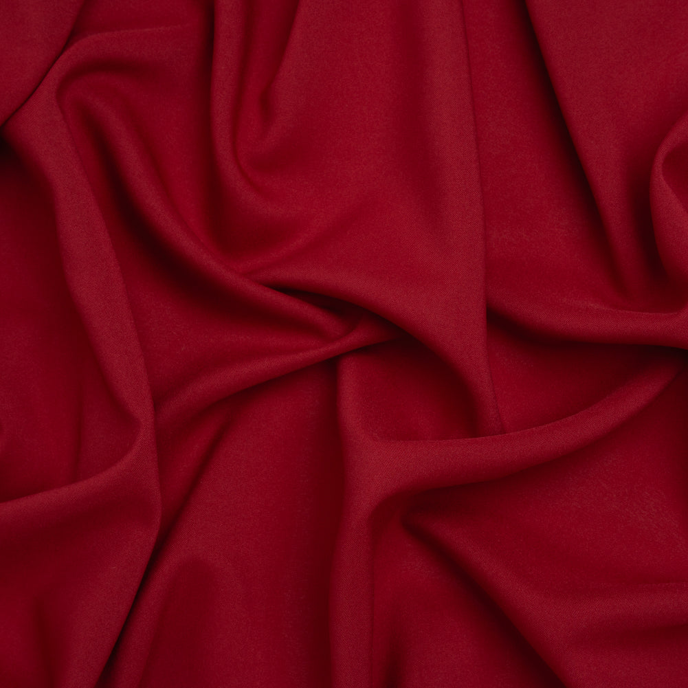 Polyester Challis - Cranberry Red - Designer Deadstock - Joann Fabrics