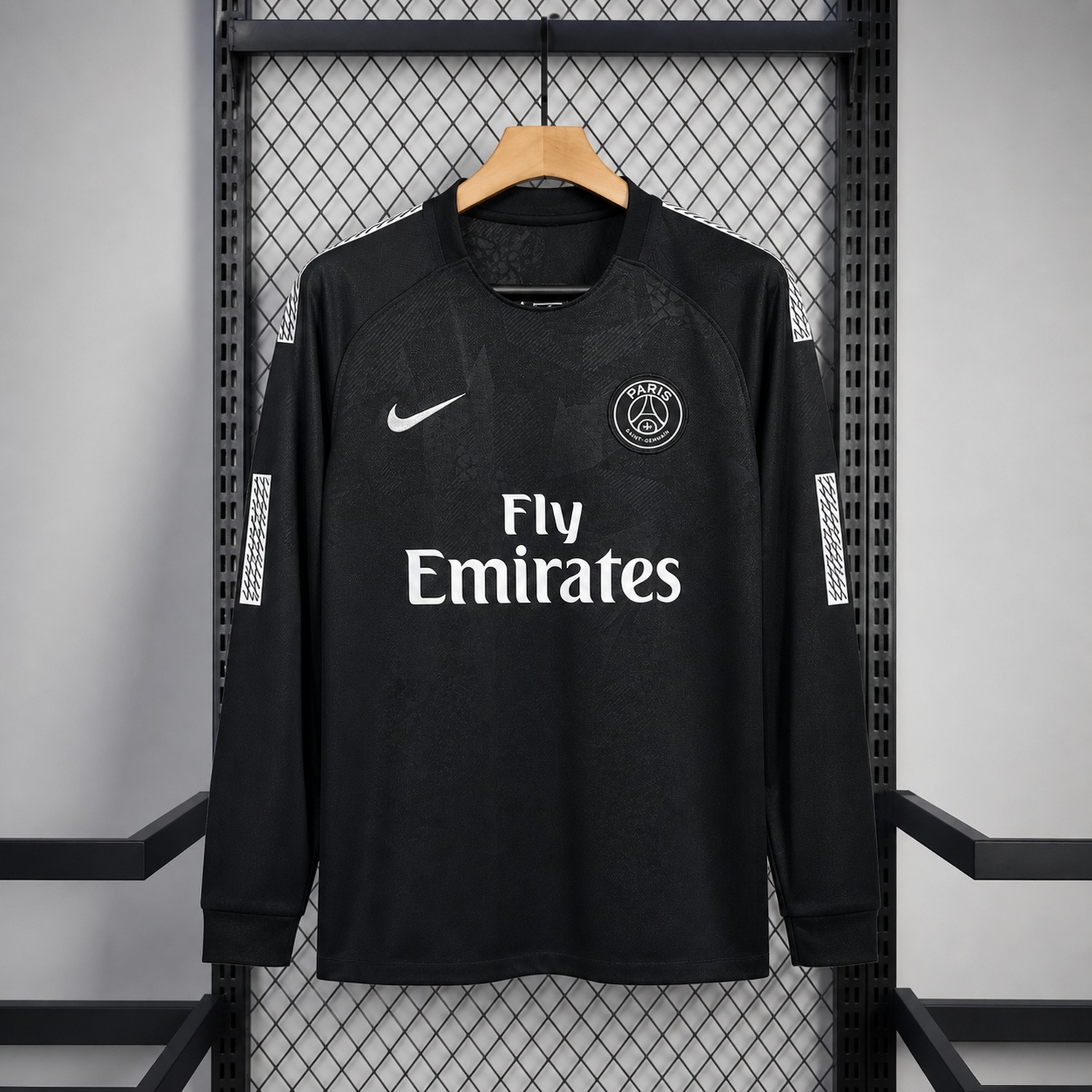 Retro Paris Saint-Germain PSG 2017-18 Third Long Sleeves Jersey - UnitedFutballJersey