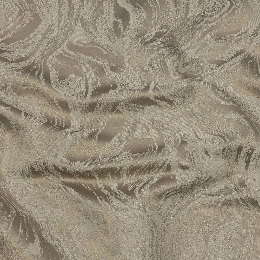 Metallic Drapery Jacquard - Limestone Metamorphic Swirls - British Imported - Joann Fabrics