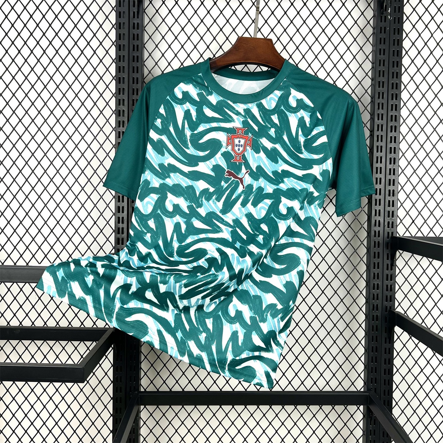 Portugal 2026 Pre-Match Teal Green Jersey - Fans Version - UnitedFutballJersey