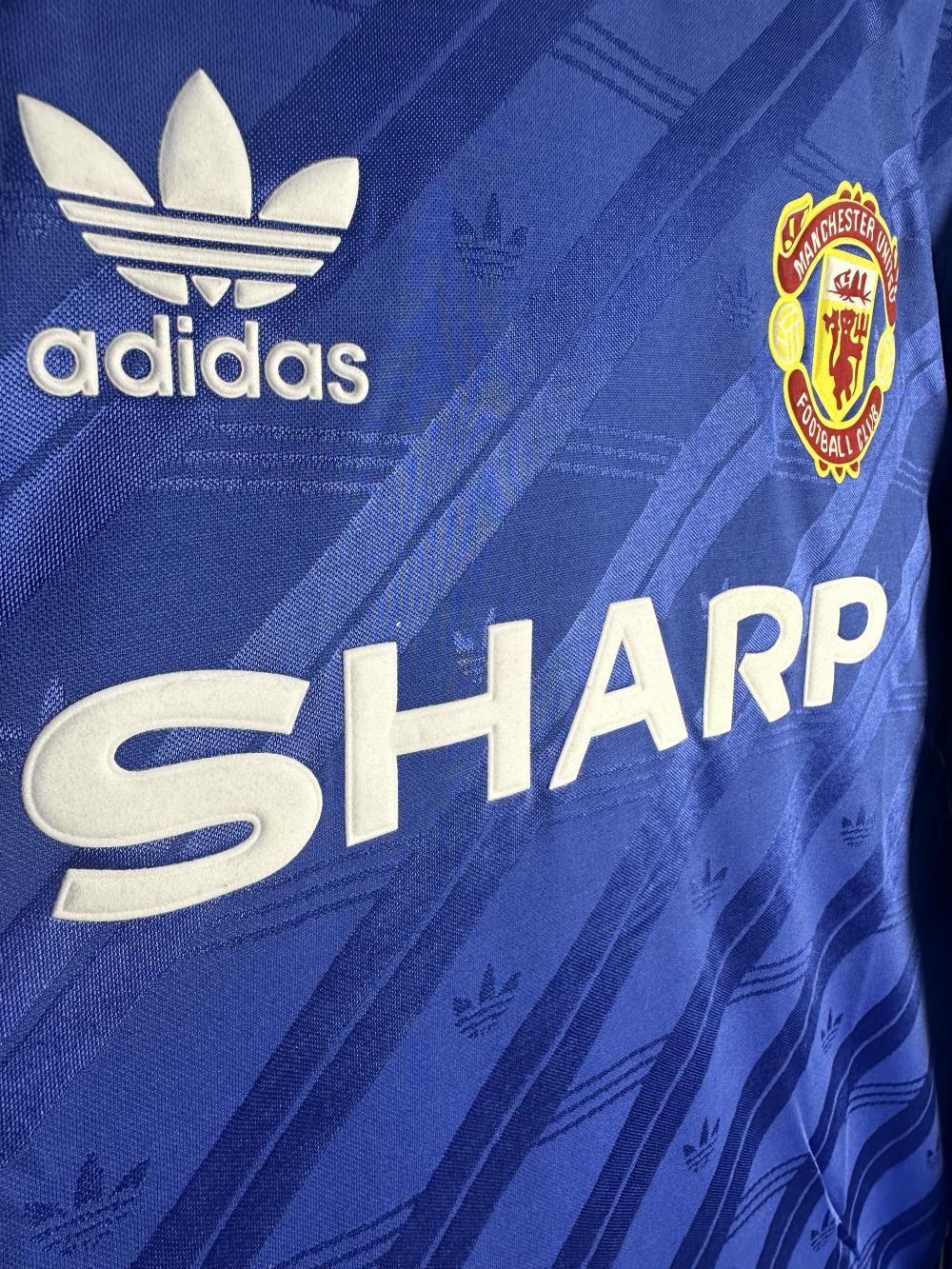 1986/1988 Retro Long Sleeve Manchester United Third Away Football Shirt 1:1 Thai Quality