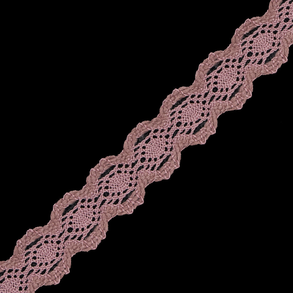 Dusty Rose European Crochet Trim - 0.875