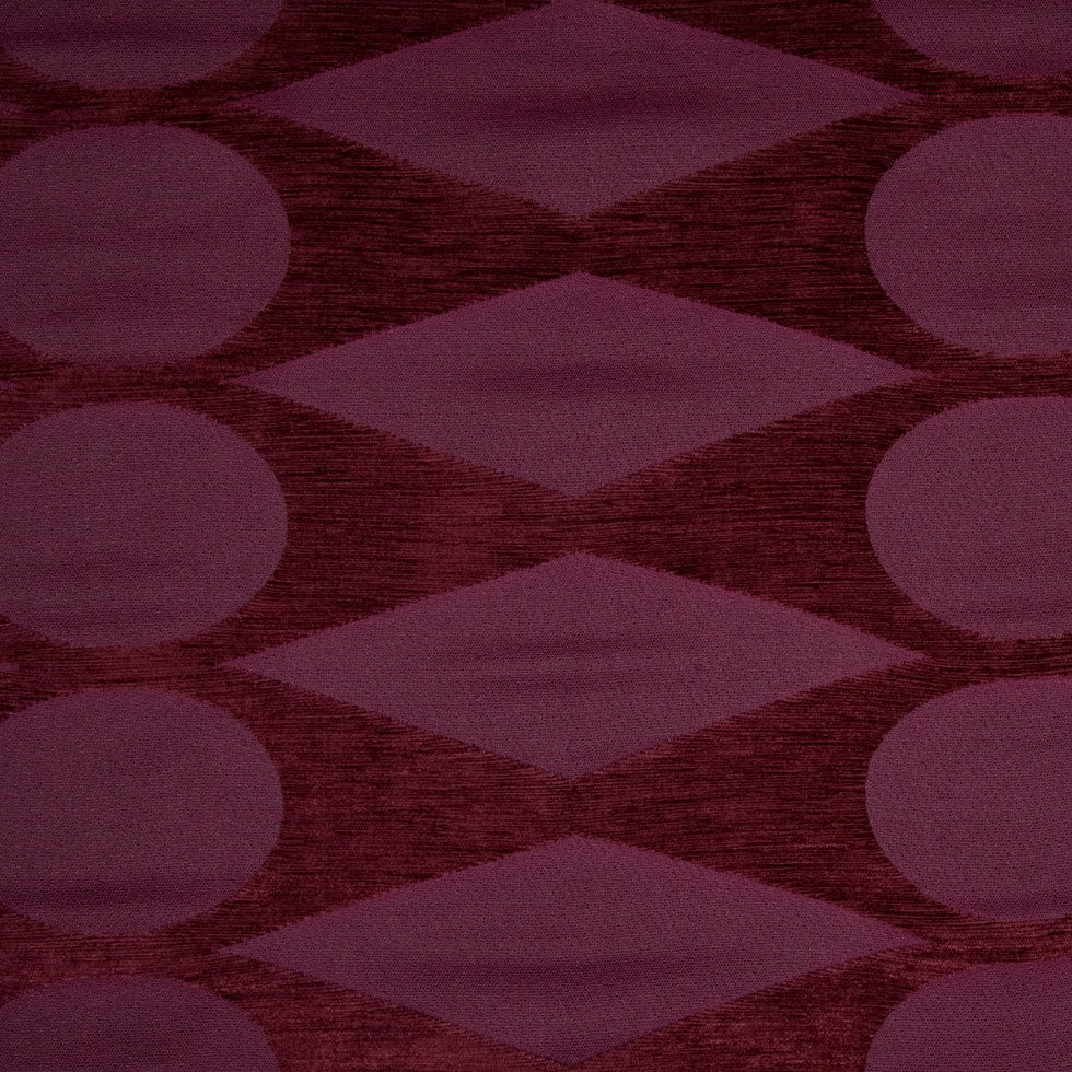 Burgundy Geometric Chenille - Joann Fabrics
