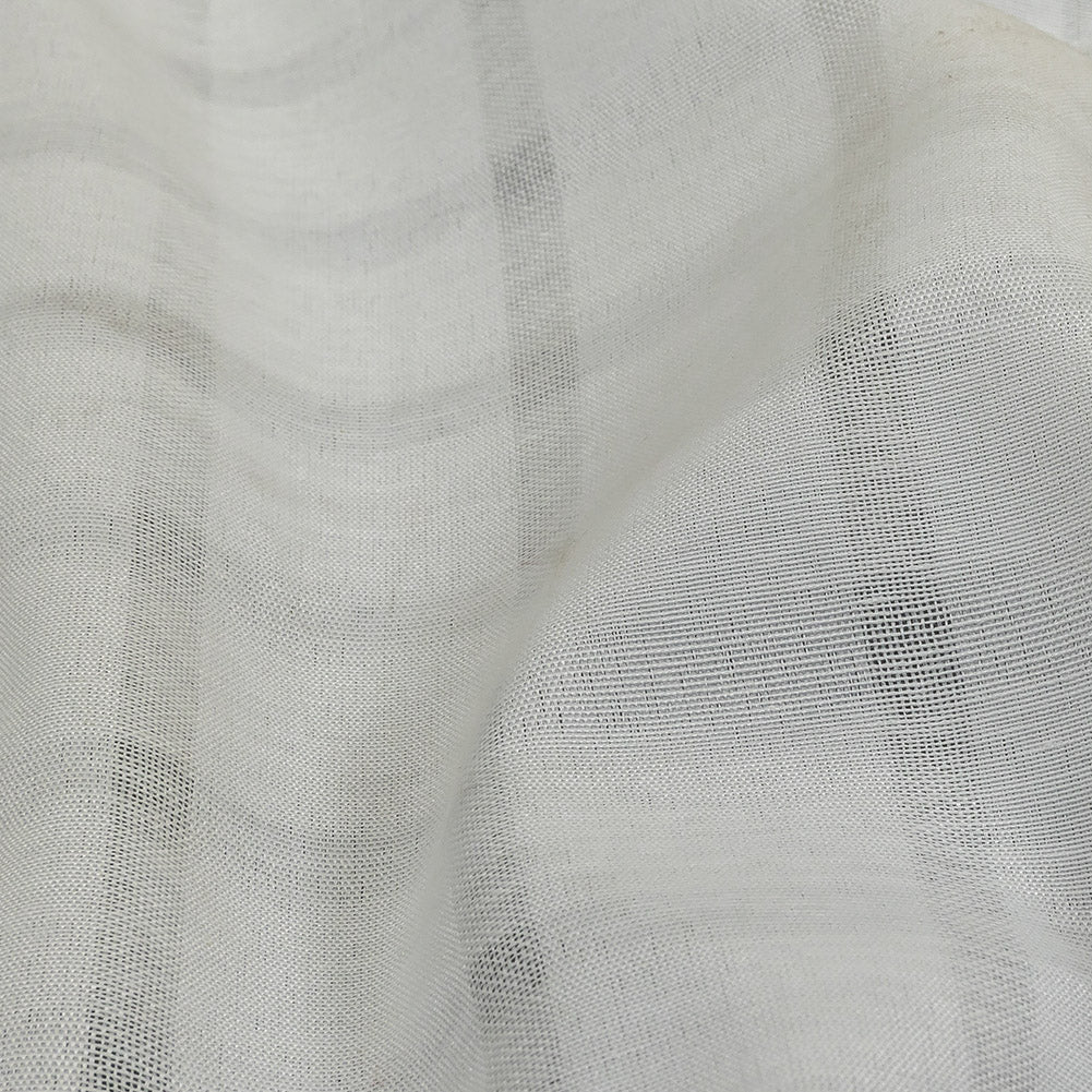 White Sheer Stripes Cotton and Polyester Woven - Joann Fabrics