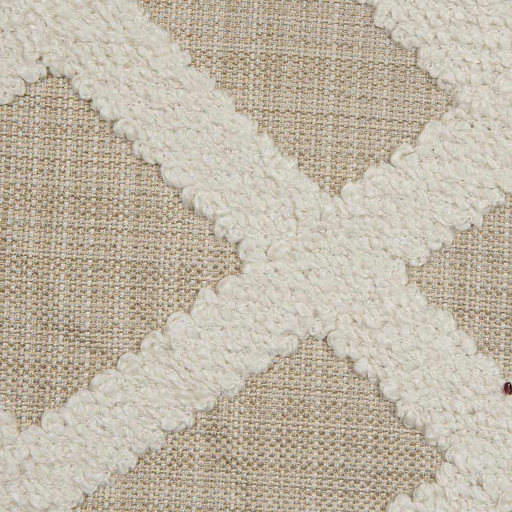 Natural Polyester Woven with a Geometric Faux-Chenille Design - Joann Fabrics