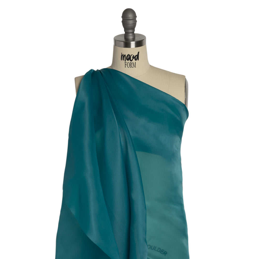 Satin-Faced Polyester Organza - Deep Teal - Ardea Collection by Mood - Joann Fabrics