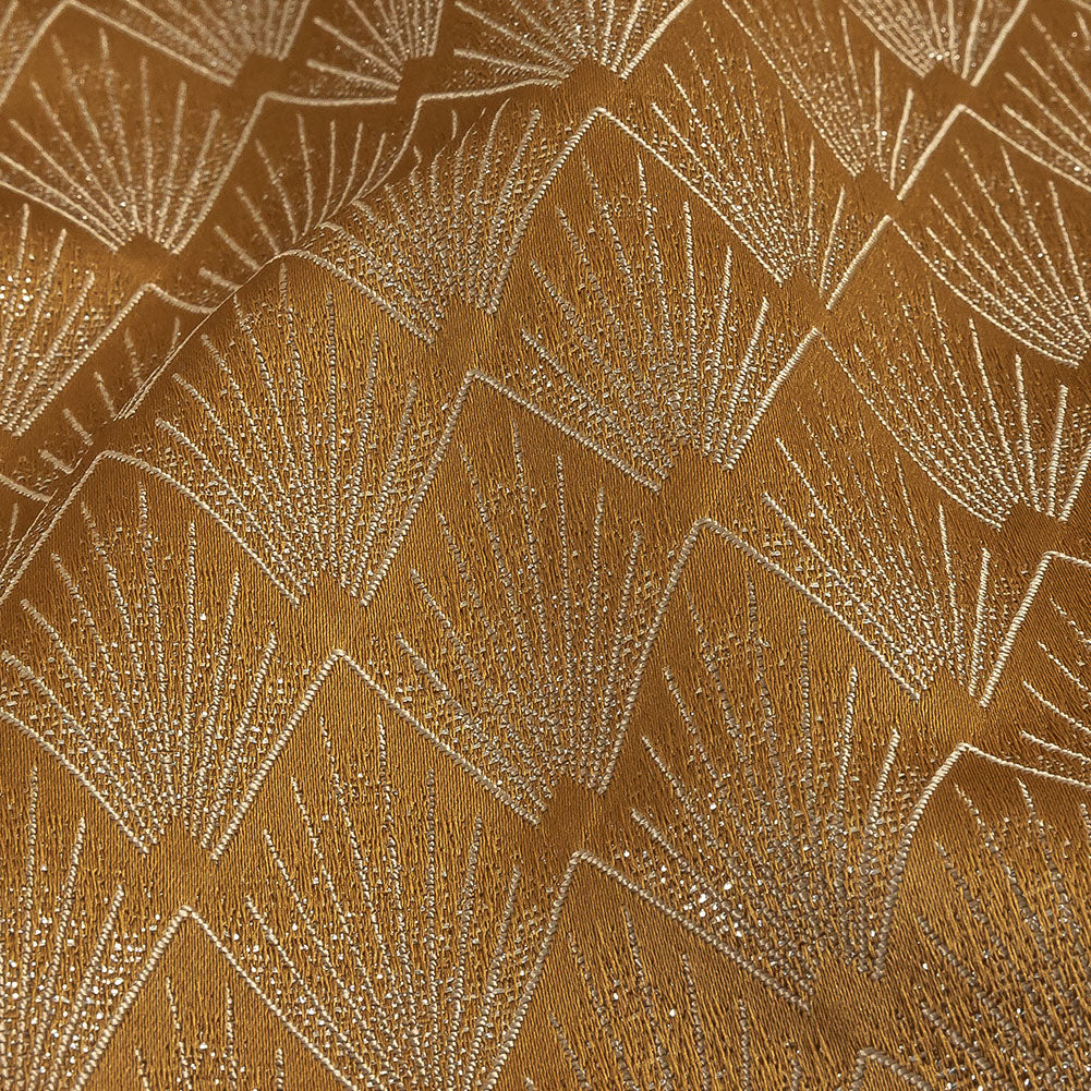 Metallic Drapery Jacquard - Bronze Digital Spots - British Imported - Joann Fabrics