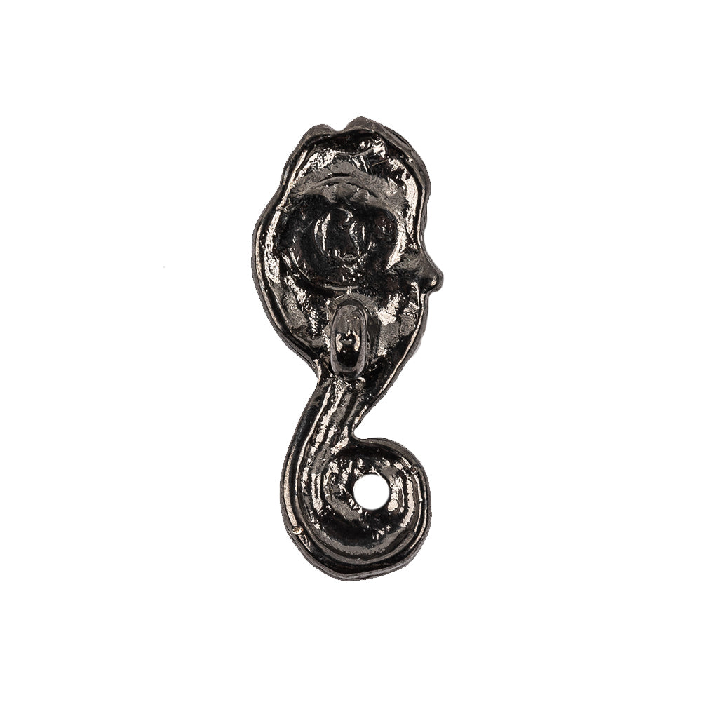 Vintage Gunmetal Seahorse Cast Metal Button - 42L/27mm - Joann Fabrics