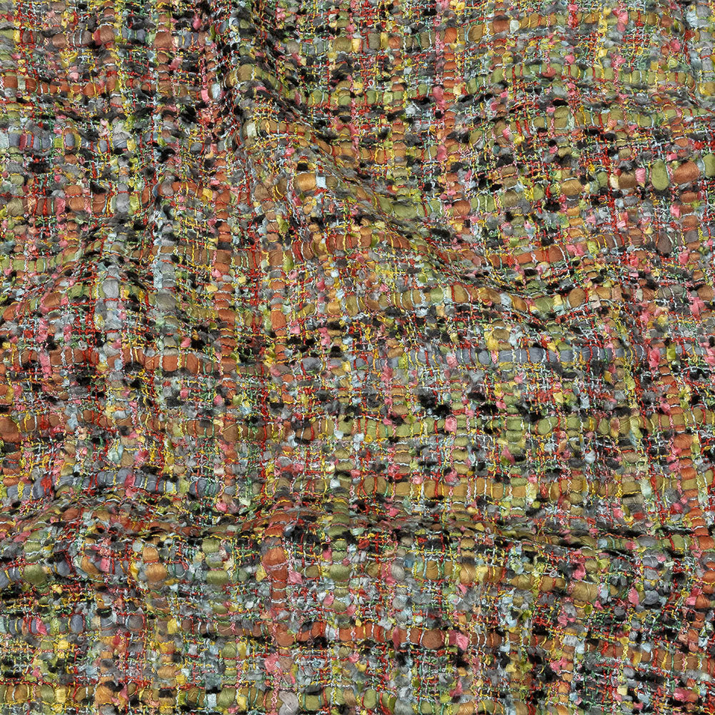 Viscose and Acrylic Chenille Tweed - Rainbow and Black Ink - Newcastle Collection - Joann Fabrics