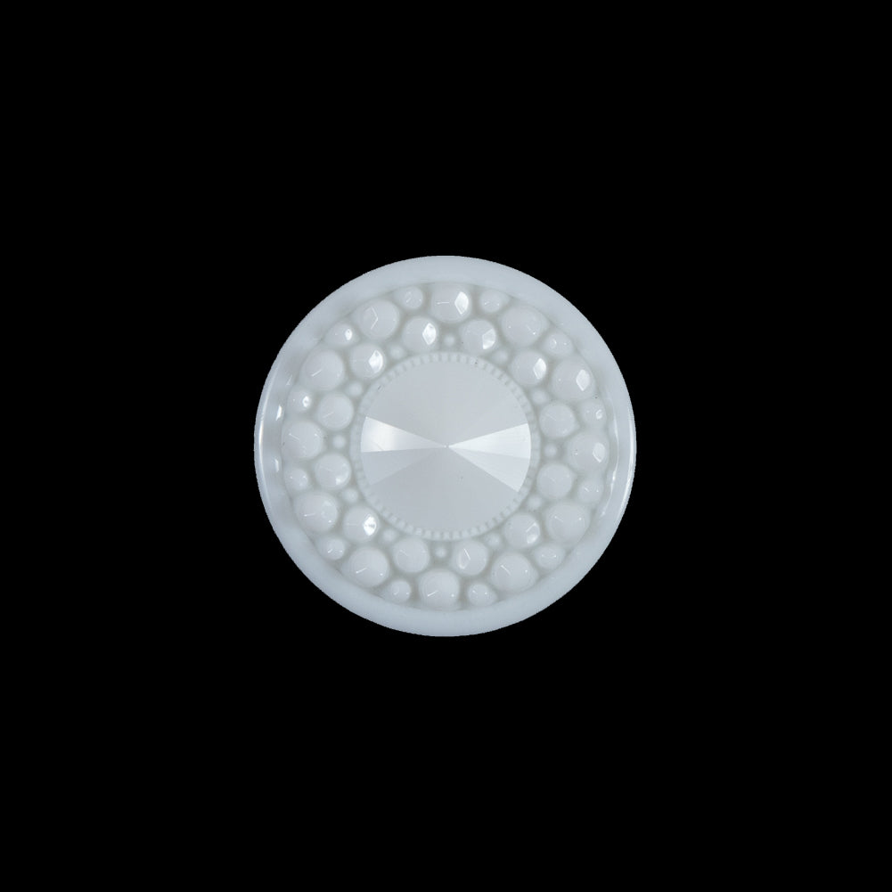 White 3-Dimensional Dotted Shank-Back Button - 30L/19mm - Joann Fabrics