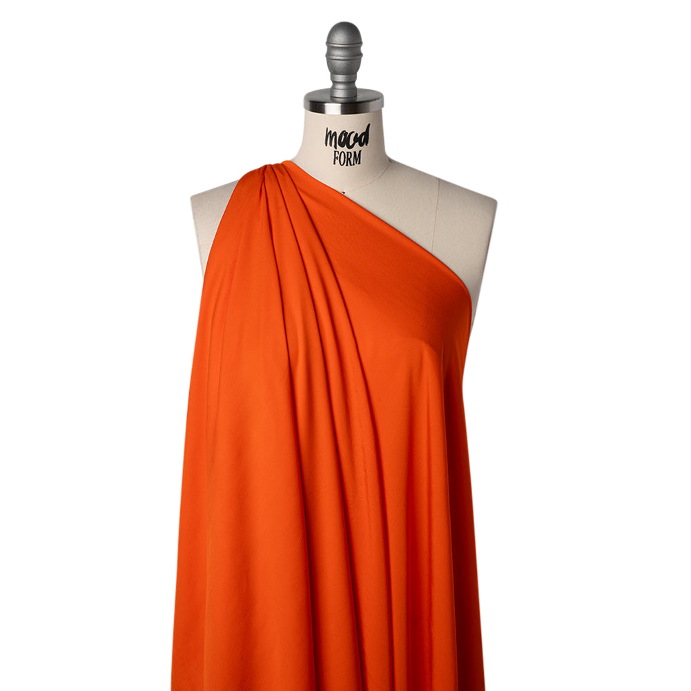 Rayon Twill - Bright Orange - Designer Deadstock - Joann Fabrics