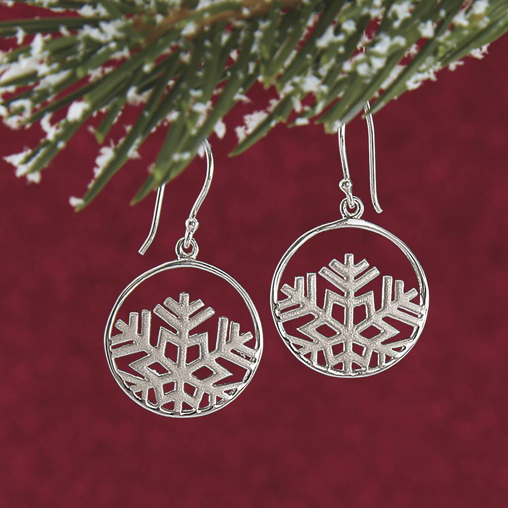 Sterling Snowflake Earrings - Northstyle Catalog