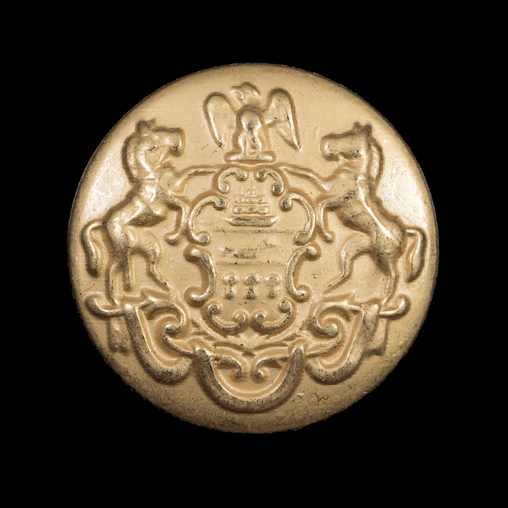 Italian Gold Metal Crest Button - 44L/28mm - Joann Fabrics