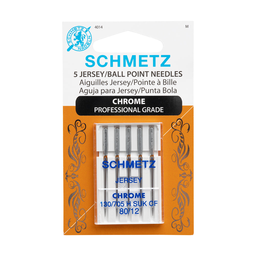 Schmetz Chrome Jersey/Ball Point Machine Needles - 80/12 - 5 ct - Joann Fabrics
