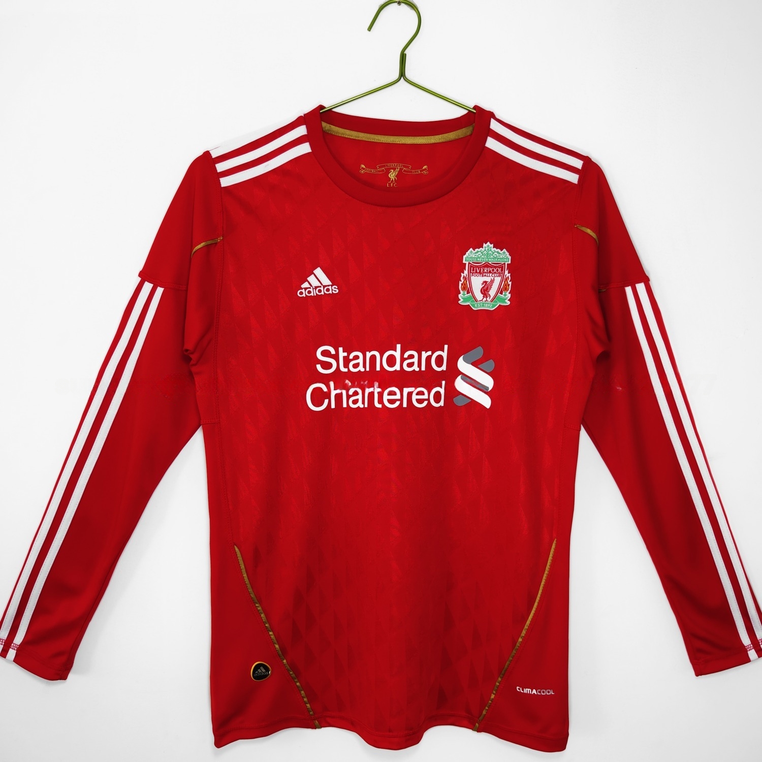 Retro Liver.pool 2010-11 Home Long Sleeves Jersey - UnitedFutballJersey