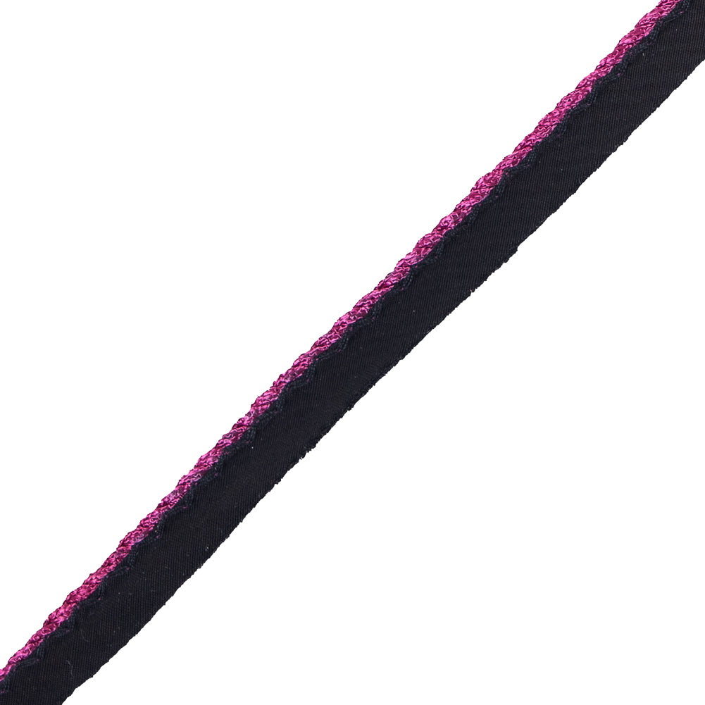 Magenta Twisted Cord with Black Lip - 0.5
