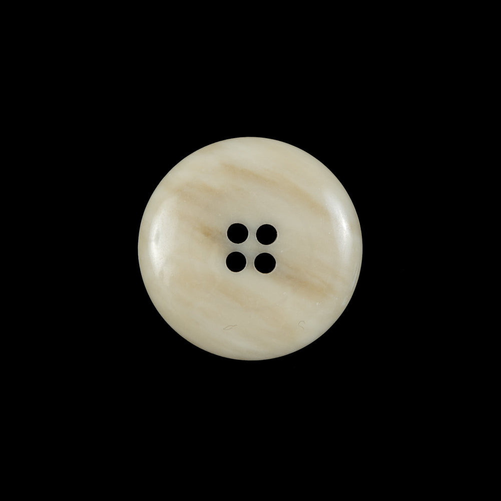 Cream and Brown Plastic 4-Hole Button - 32L/20mm - Joann Fabrics