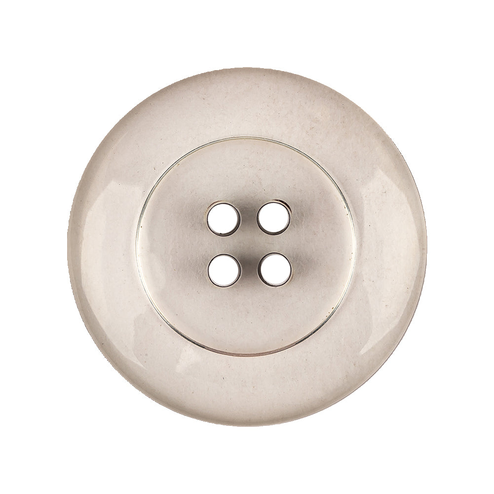 Italian Transparent and Black 4-Hole Tire Rimmed Jacket Button - 44L/28mm - Joann Fabrics