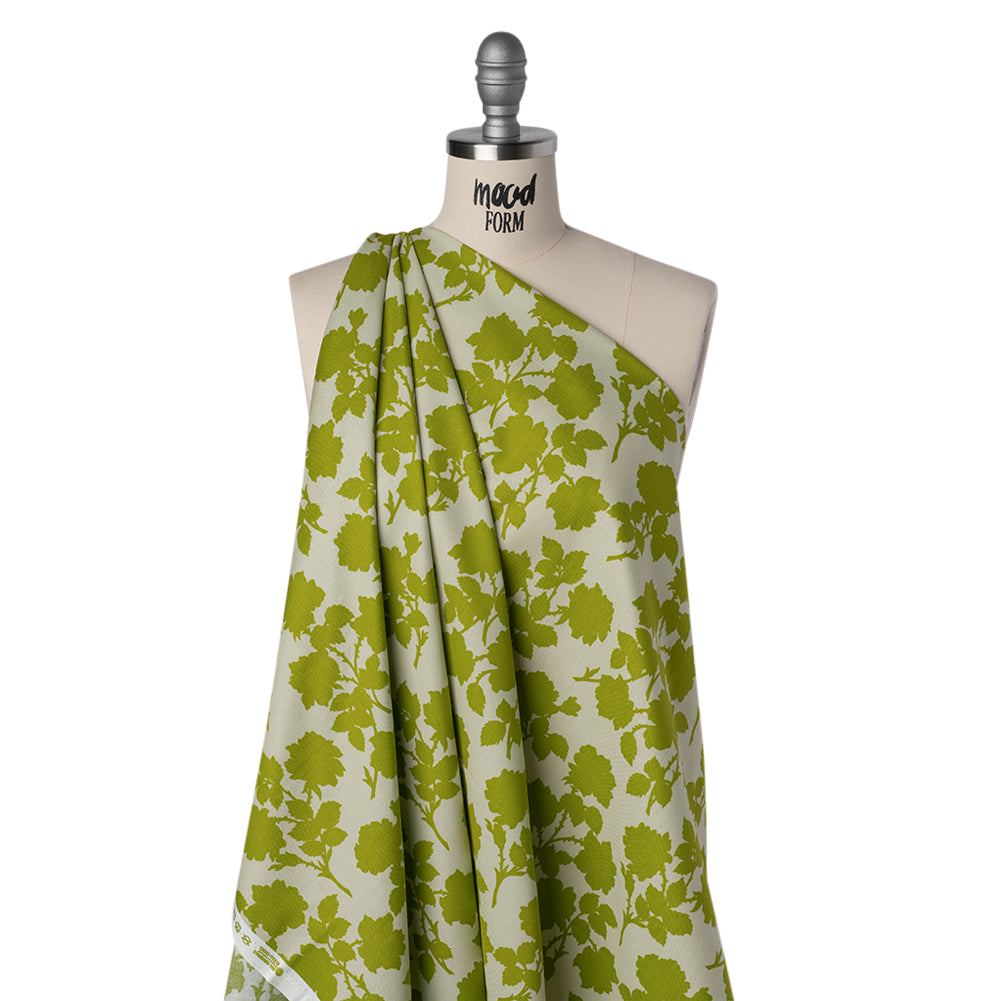 Printed Quilting Cotton by Heather Bailey for FIGO Studio - Olive Bramble Floral Silhouettes - Pop Sugar Collection - Joann Fabrics