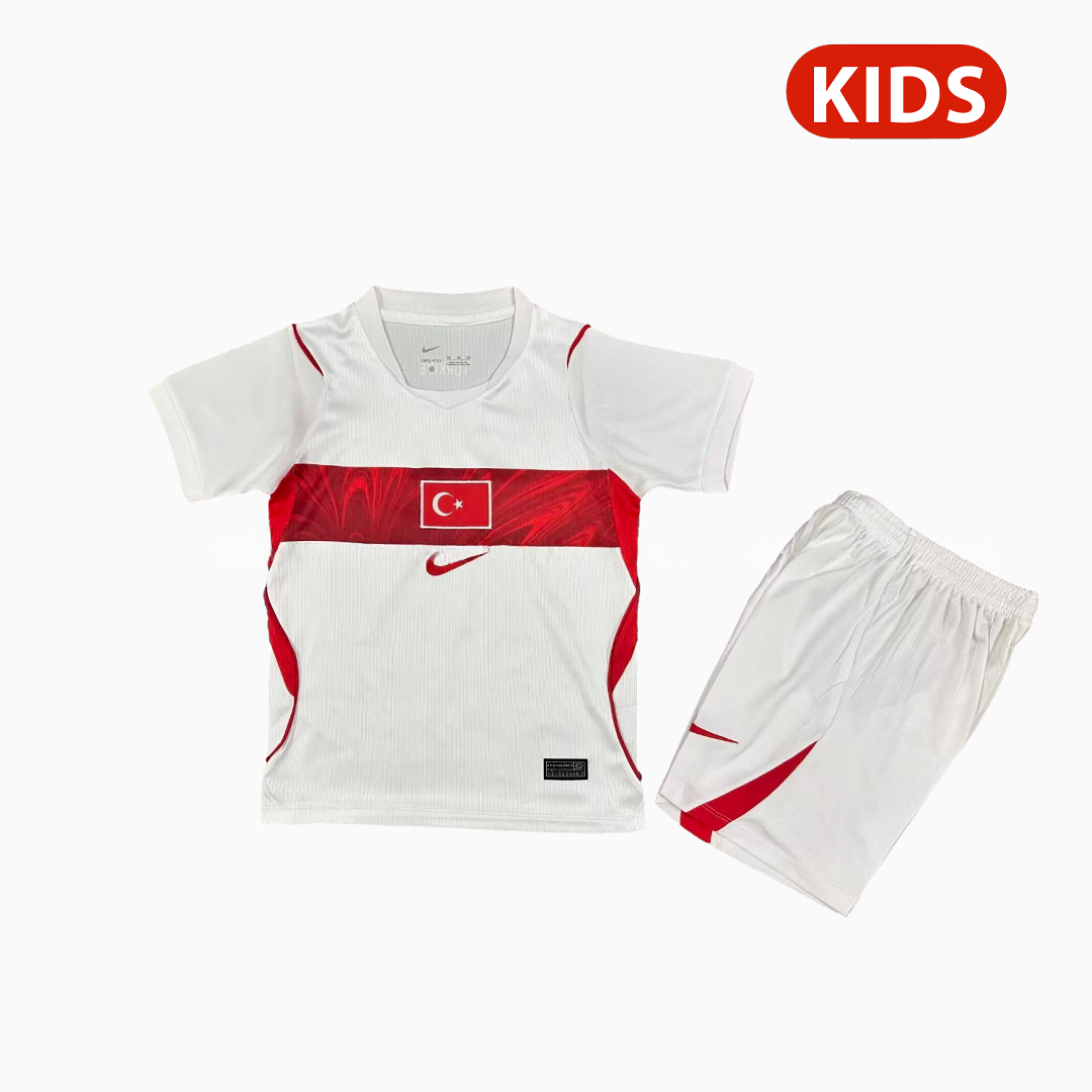 Turkey 2026 Away Kids Kit - UnitedFutballJersey