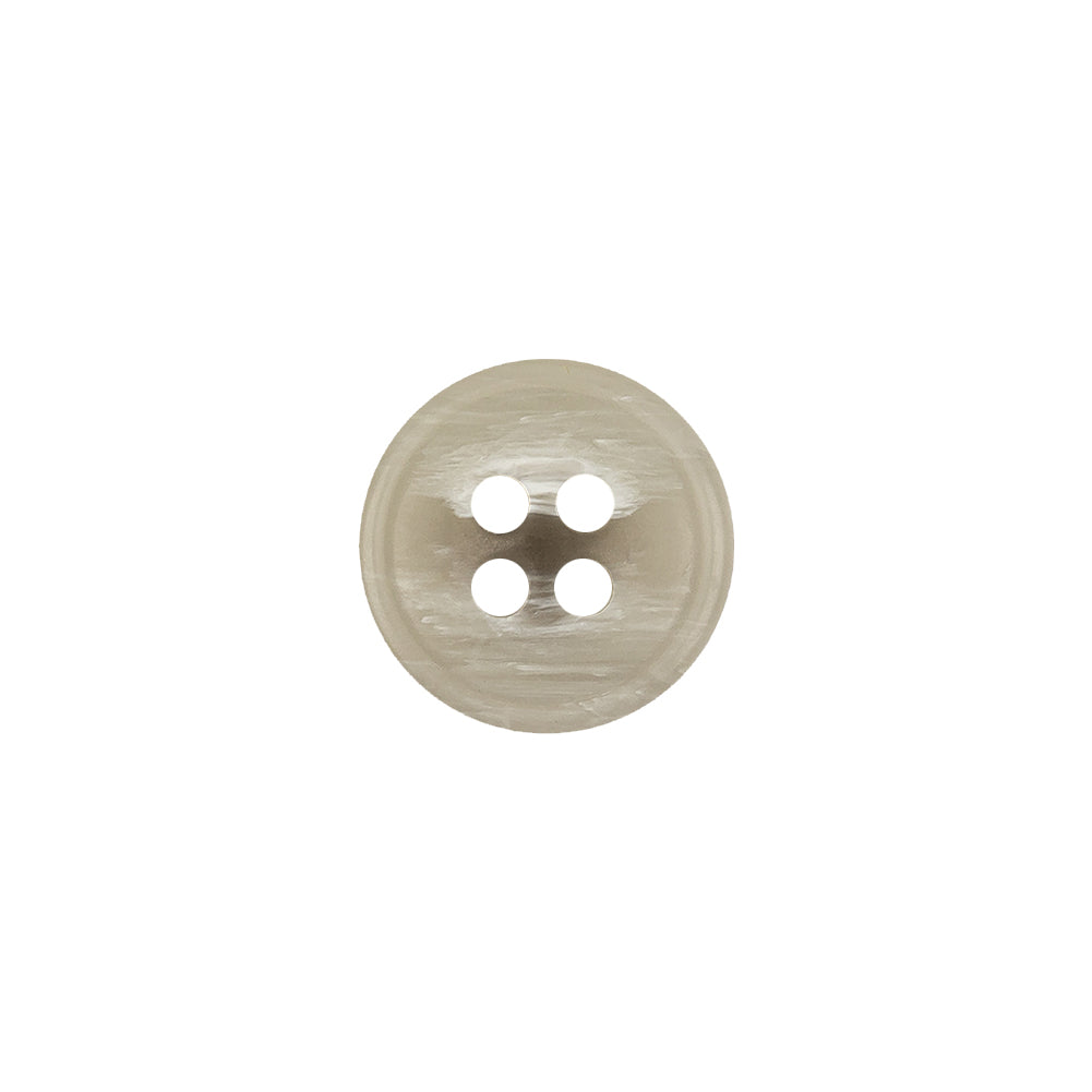 Italian Light Gray and White Striated 4-Hole Plastic Button - 20L/12.5mm - Joann Fabrics