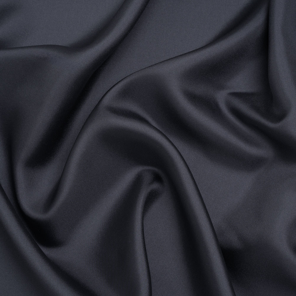 Silk Twill - Gray Navy - Famous Australian Designer Deadstock - Joann Fabrics