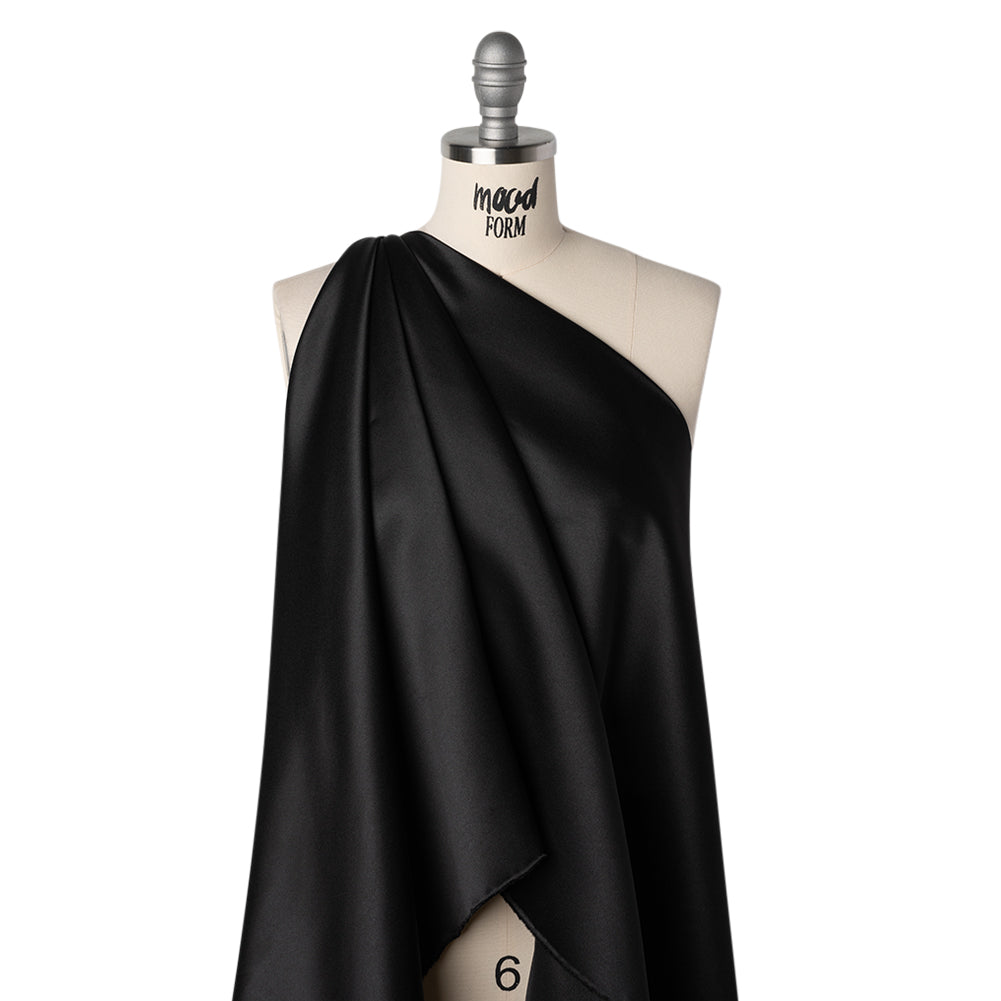 Polyester Satin - Black - Designer Deadstock - Joann Fabrics